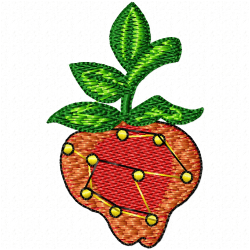 Strawberry Embroidery Design 2 Strawberry Embroidery Design 2